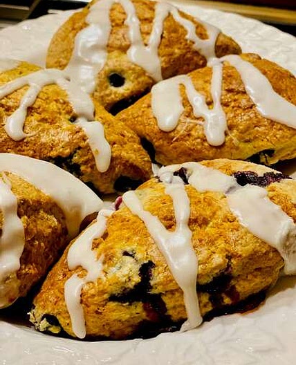 Lemon blueberry scones
