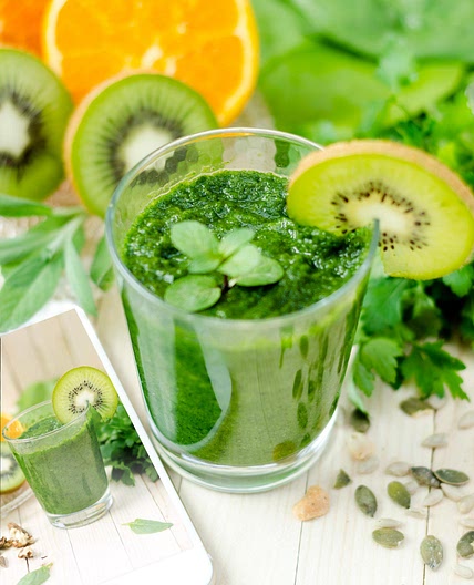 Green juice burning fat