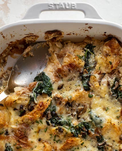 Overnight Croissant Breakfast Bake