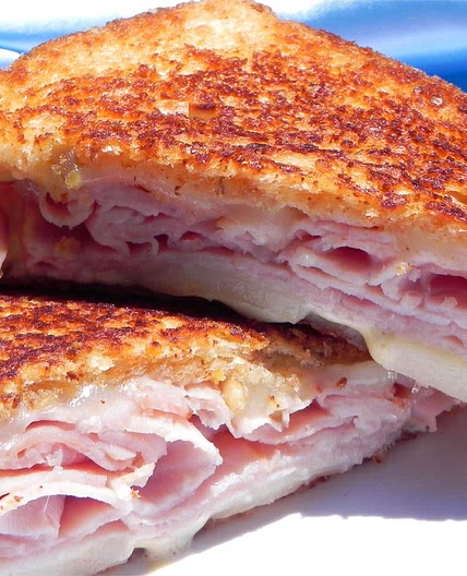 Hot Ham and Cheese Sandwich