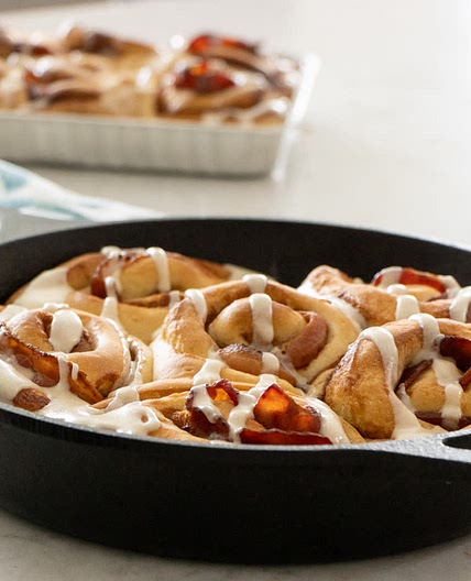 Maple Bacon Cinnamon Rolls