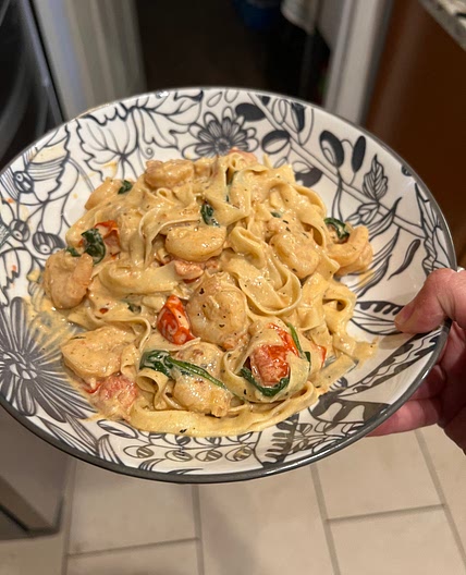 Tuscan Shrimp Pasta
