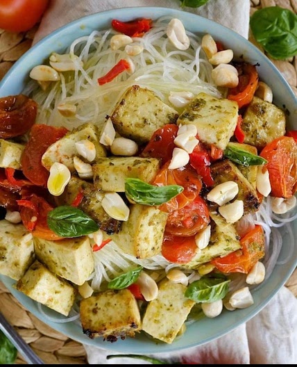 Tofu al pesto