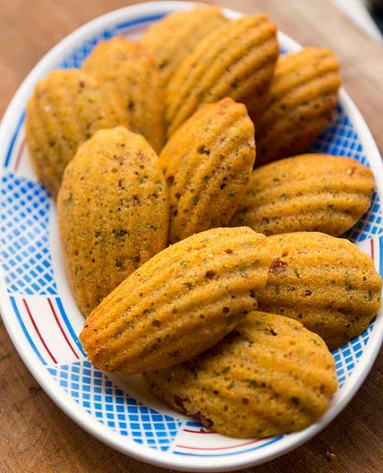 Cornmeal, Bacon, Sun-dried Tomato Madeleines