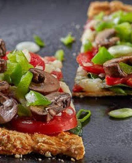 Chicken Crust Veggie Pizza