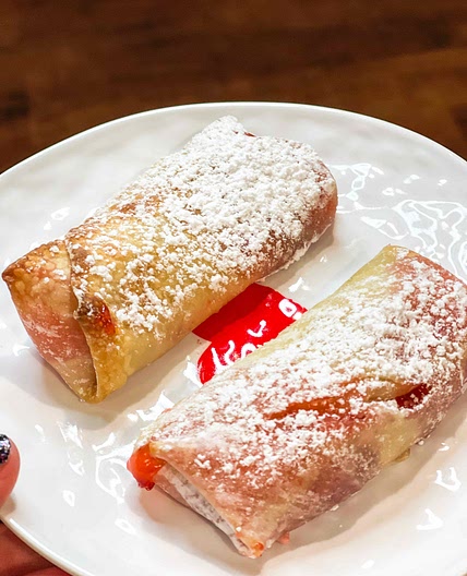 Cherry pie egg rolls 
