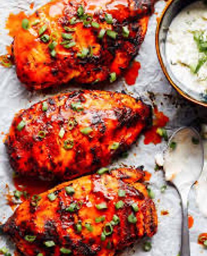 Healthy Creamy Buffalo Chicke 