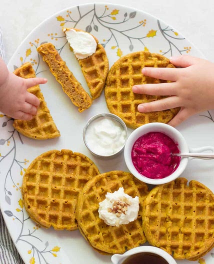 Healthy Pumpkin Waffles