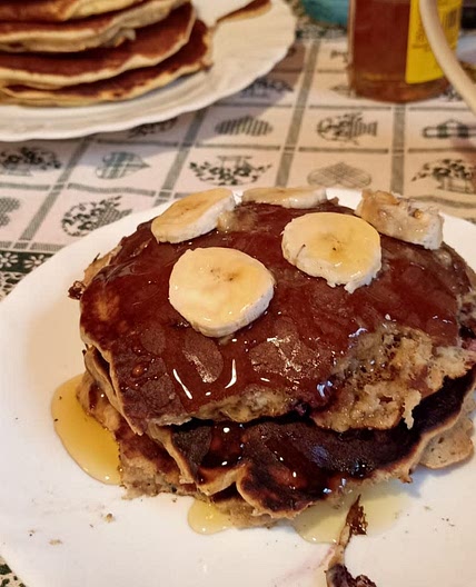 Pancakes integrali light con banana