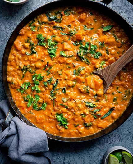 Butternut Squash Curry with Chickpeas
