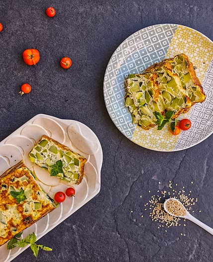 Flan de courgettes