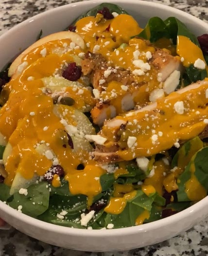 Fall Apple Salad/w Pumpkin maple dressing