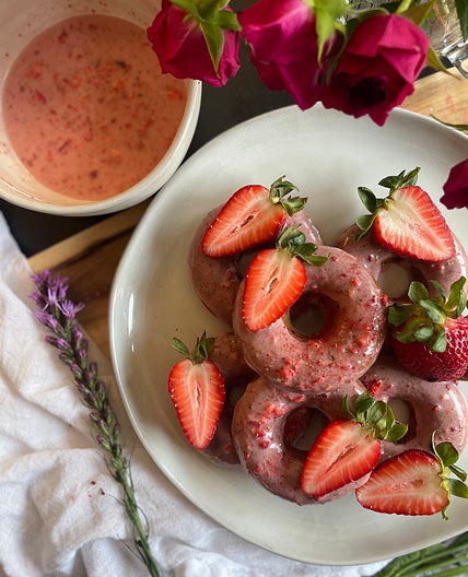 Strawberry Donuts