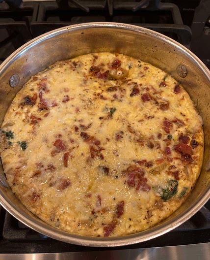 Cheesy Bacon Frittata