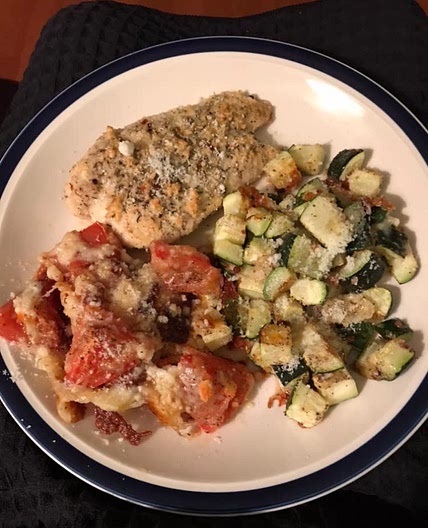 Italian Chicken with Roasted Tomatoes & Zucchini