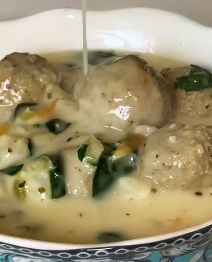 Italian wedding soup w gnocchi