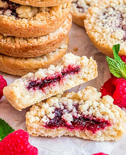 Raspberry Crumble Cookies (Costco Copycat)