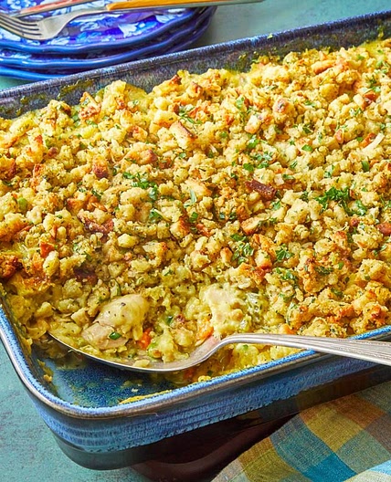 Chicken and Stuffing Casserole