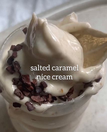 Salted caramel nice cream