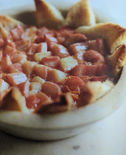 Rhubarb & Orange Pudding Pie