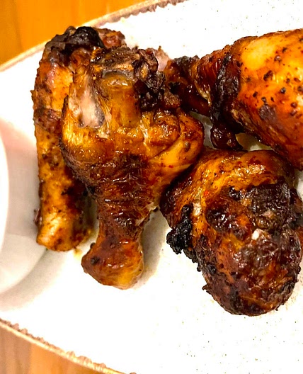Air fried spicy chicken drumsticks 🍗‼️