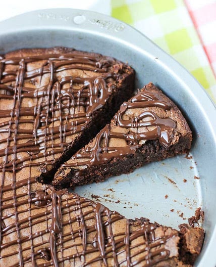 Fudgy Dark Chocolate Brownie Cake