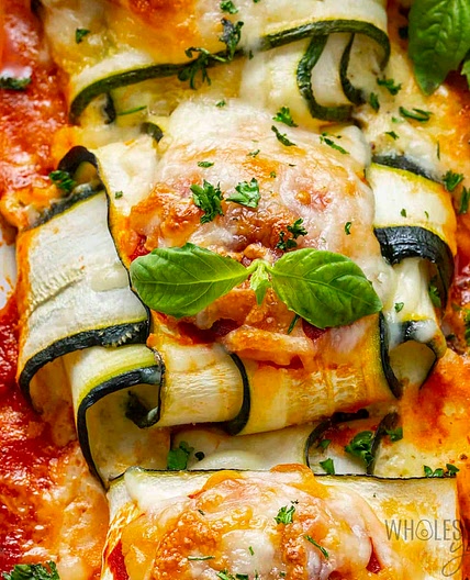 Zucchini ravioli