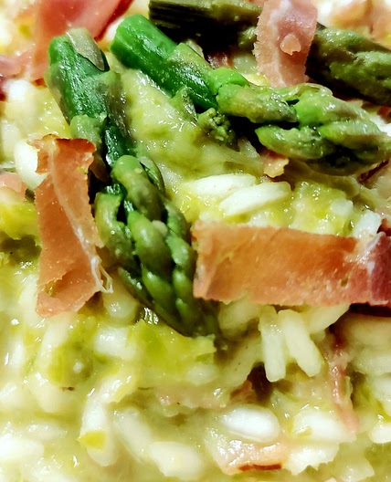 Risotto - Asparagus and speck