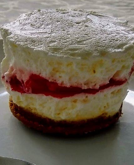 Cheesecake spéculoos framboise et fraise