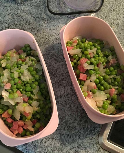 Guisantes con jamón 