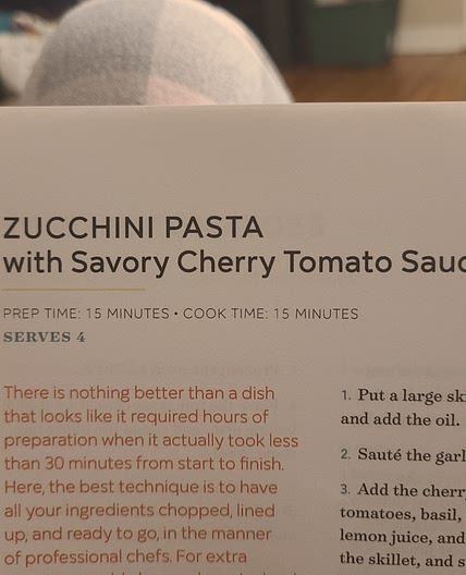 Zucchini Pasta with Savory Cherry Tomato Sauce