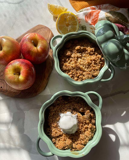 Apple Crumbles for Two