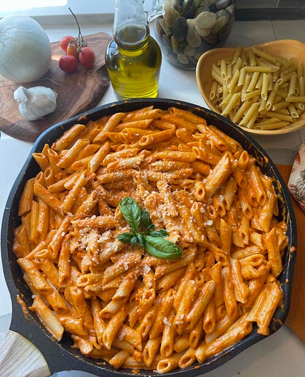 Cheesy Orange Pasta