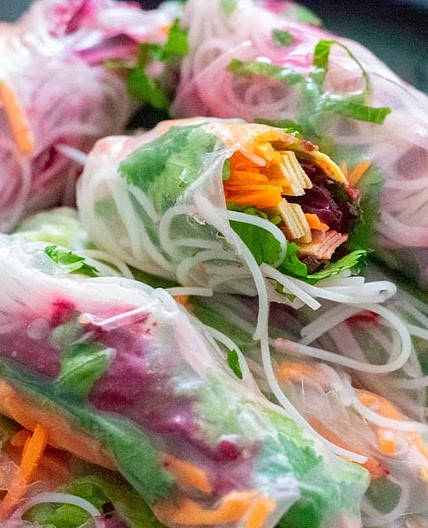 Tofu summer rolls