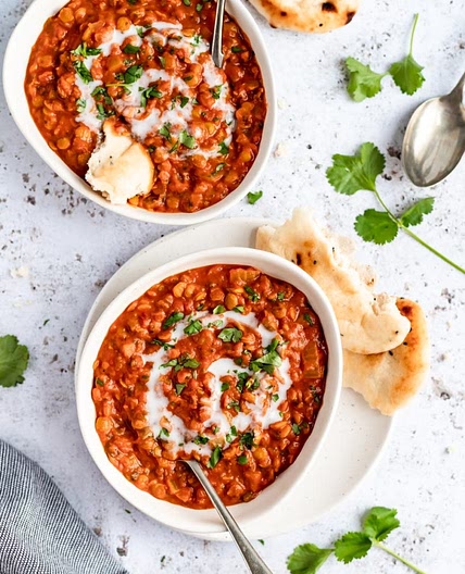 Vegan Coconut Tomato Lentil Soup