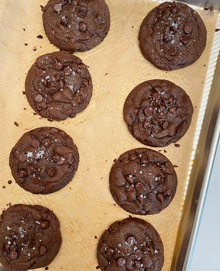 Brown Butter Double Chocolate Chip Cookie