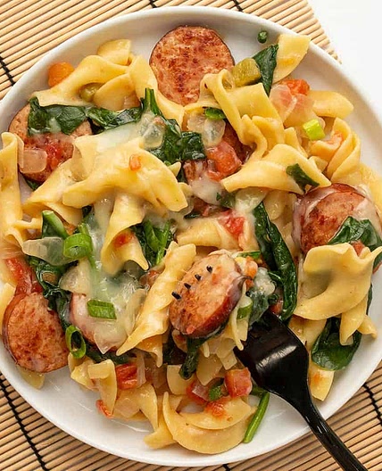 Cheesy Sausage Pasta