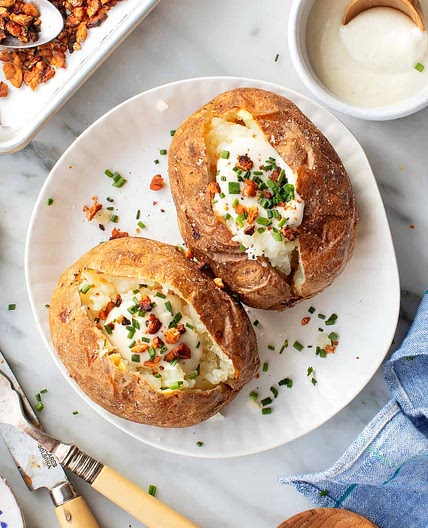 Baked potatoes
