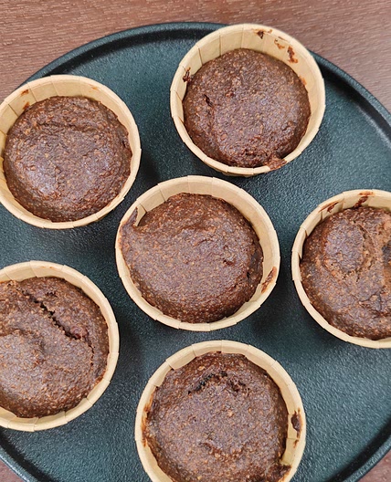 Banana brownie bites
