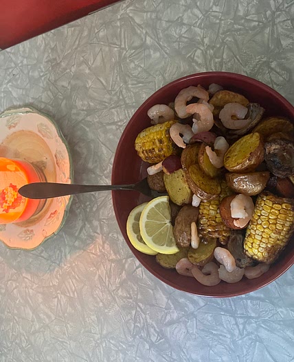 Air Fryer Shrimp "Boil"