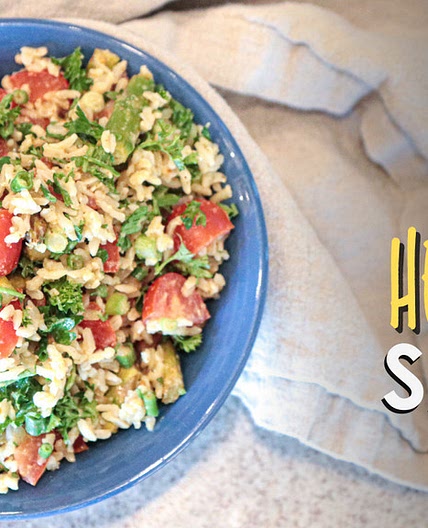 Roasted Asparagus & Rice Salad: New Favorite! | Vegan Oil Free