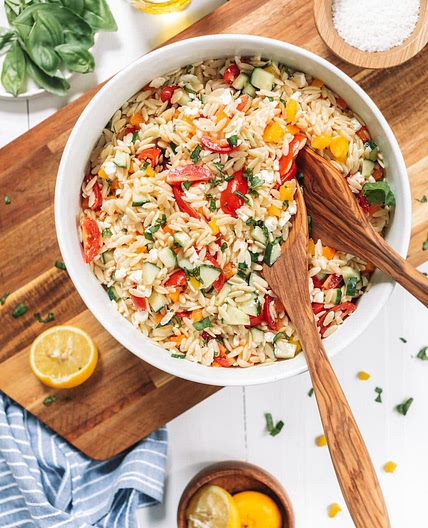 Sweet Potato & Feta Orzo Salad