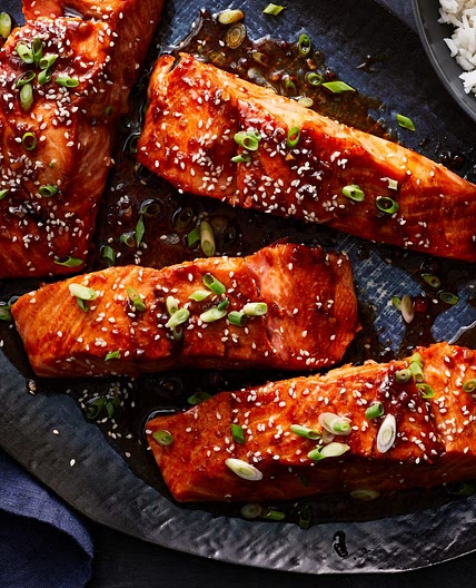 Bourbon Glazed Salmon