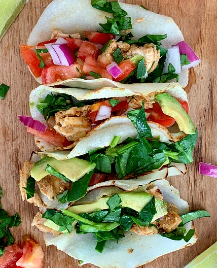 Jicama Wrap Tacos