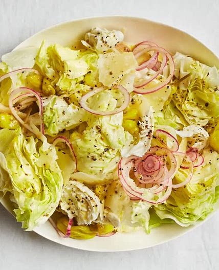 Iceberg Salad with Italian Dressing