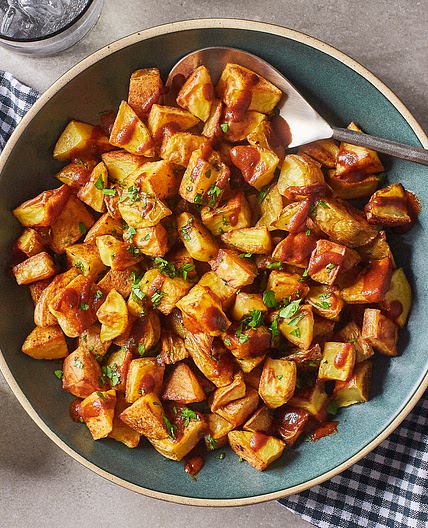 Crispy Roasted Patatas Bravas
