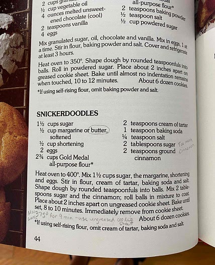 Mom’s Snickerdoodles