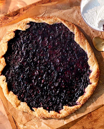 "Old-Fashioned" Cherry & Blueberry Galette