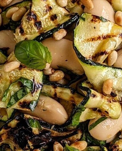 CHARGRILLED COURGETTE & BUTTERBEAN SALAD