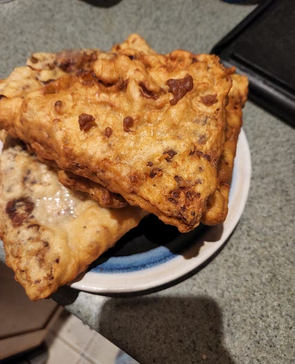 Deep fried Pizza